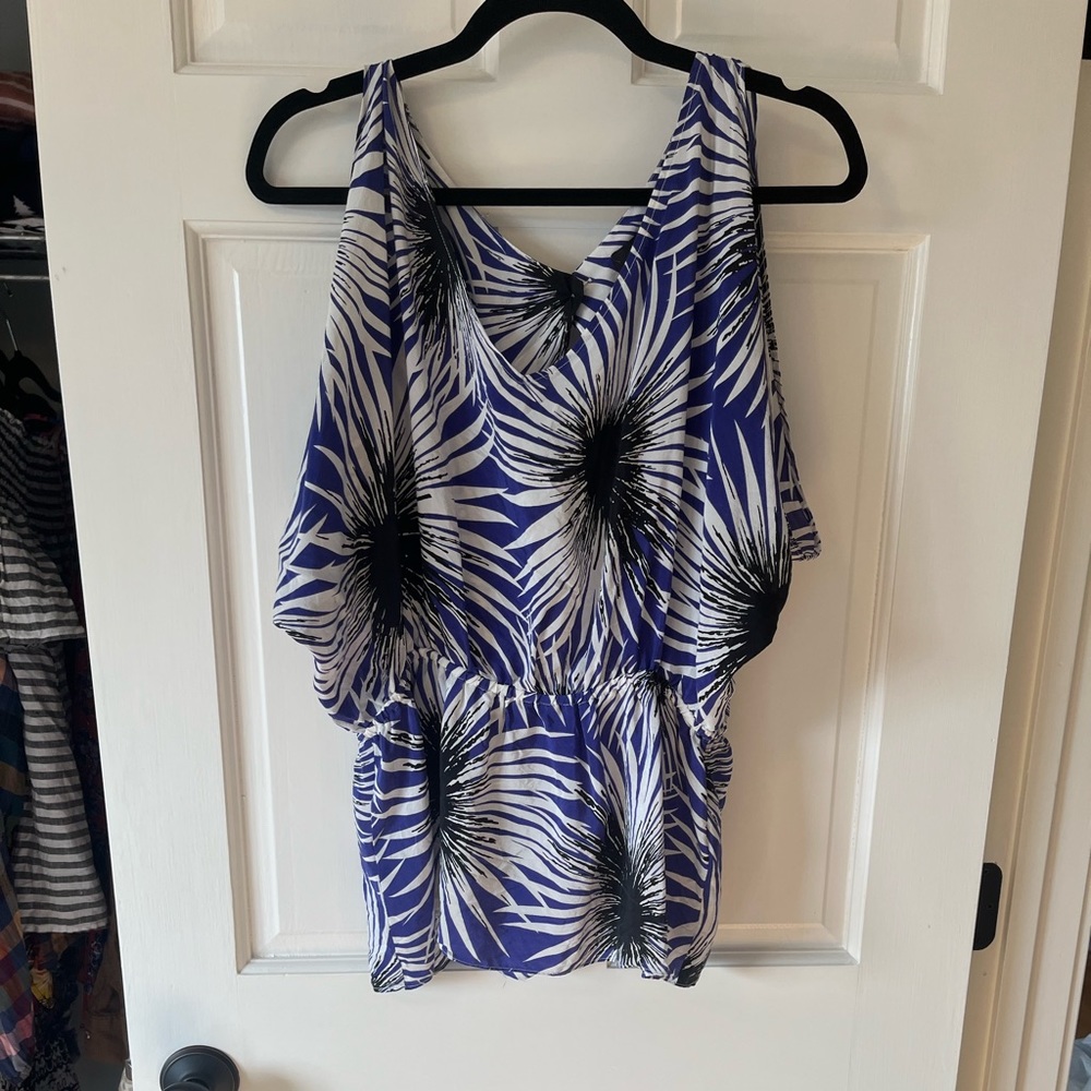 Printed Silk Blouse - image 1